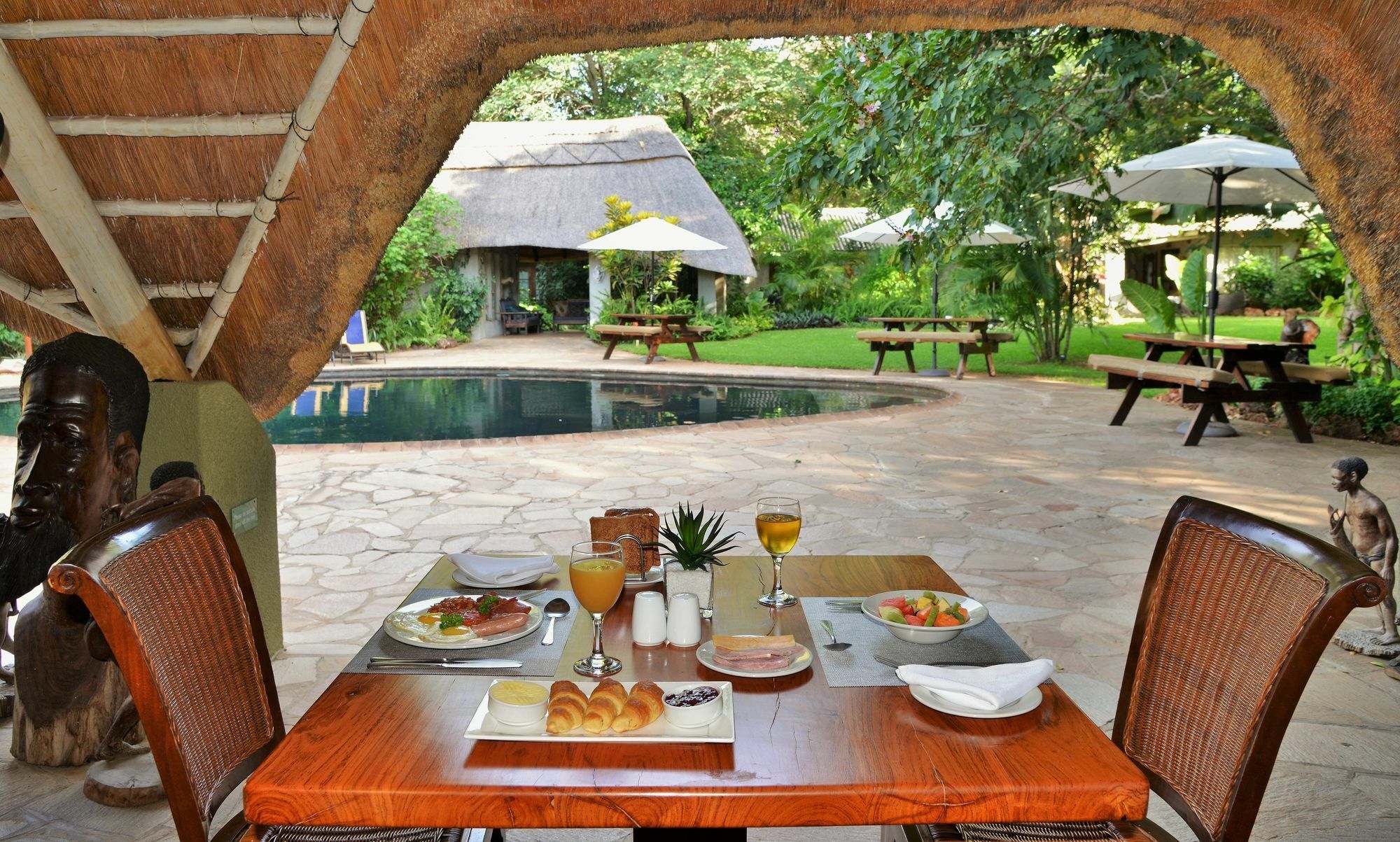 Bayete Guest Lodge Victoriawatervallen Buitenkant foto